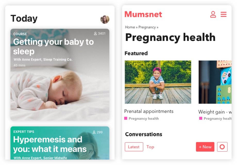 Mumsnet design concepts